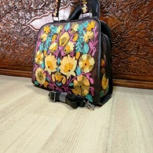 Kashmir Ari Work Embroidery Leather Bag Model #10