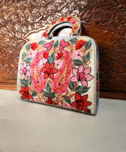 Kashmir Ari Work Embroidery Leather Bag Model #11