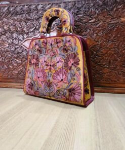 Kashmir Ari Work Embroidery Leather Bag Model #2