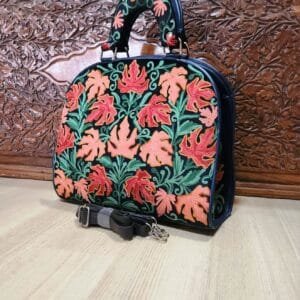 Kashmir Ari Work Embroidery Leather Bag Model #4