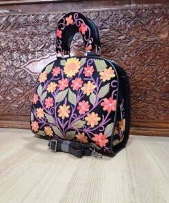 Kashmir Ari Work Embroidery Leather Bag Model #5