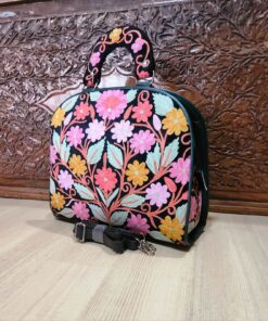 Kashmir Ari Work Embroidery Leather Bag Model #8