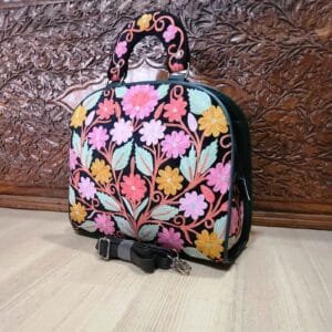 Kashmir Ari Work Embroidery Leather Bag Model #8