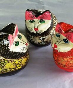 4-Inch Papier Mache Cat Boxes Wholesale