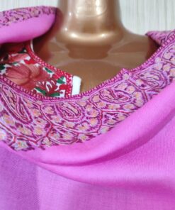 Kashmiri Shawl Pink, Neemdoor Embroidery
