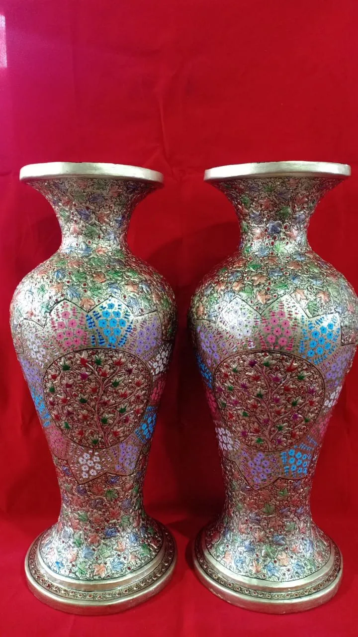 Kashmir Papier Mache Flower Vases