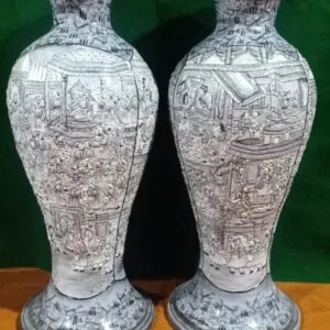 Royal Mughal Darbar Papier Mache Vase