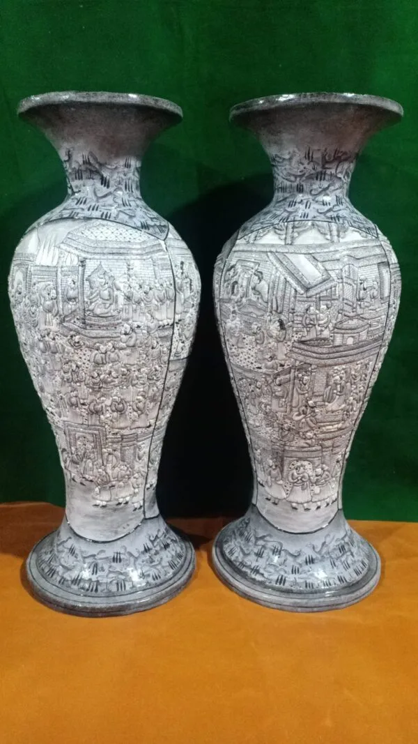 Royal Mughal Darbar Papier Mache Vase