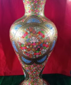 Floral Papier Mache Vase