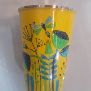 Kashmiri Papier Mache Steel Glass