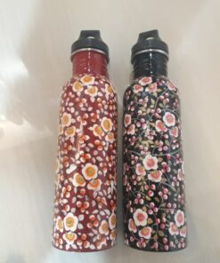 Kashmiri Papier Mache Thermal Steel Bottles (Type 3)