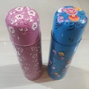 Kashmiri Papier Mache Thermal Steel Bottles (Type 2)