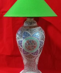 Kashmir Papier Mache Bedside Lamp with Shade