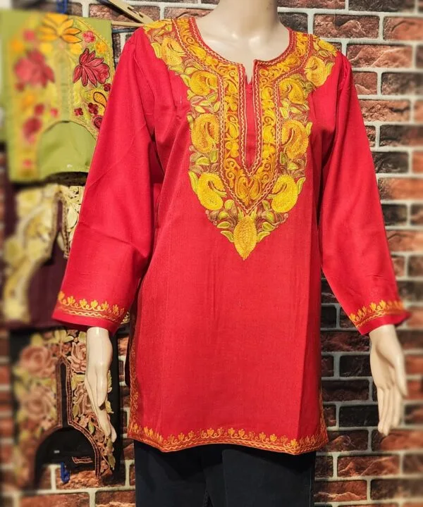 Kashmiri Aari Embroidered Tops