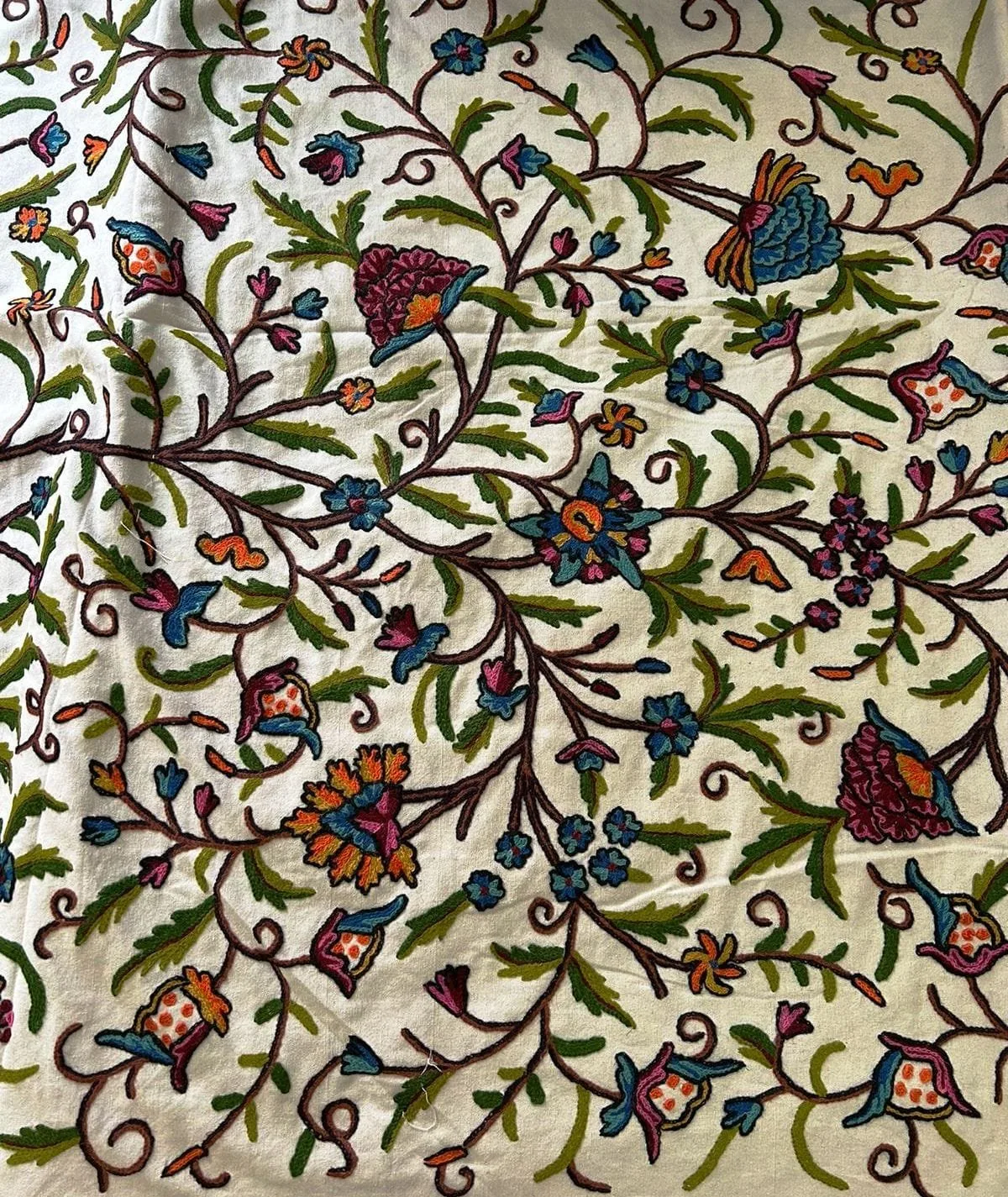 Ari Work Embroidered Crewel Curtains Design #3