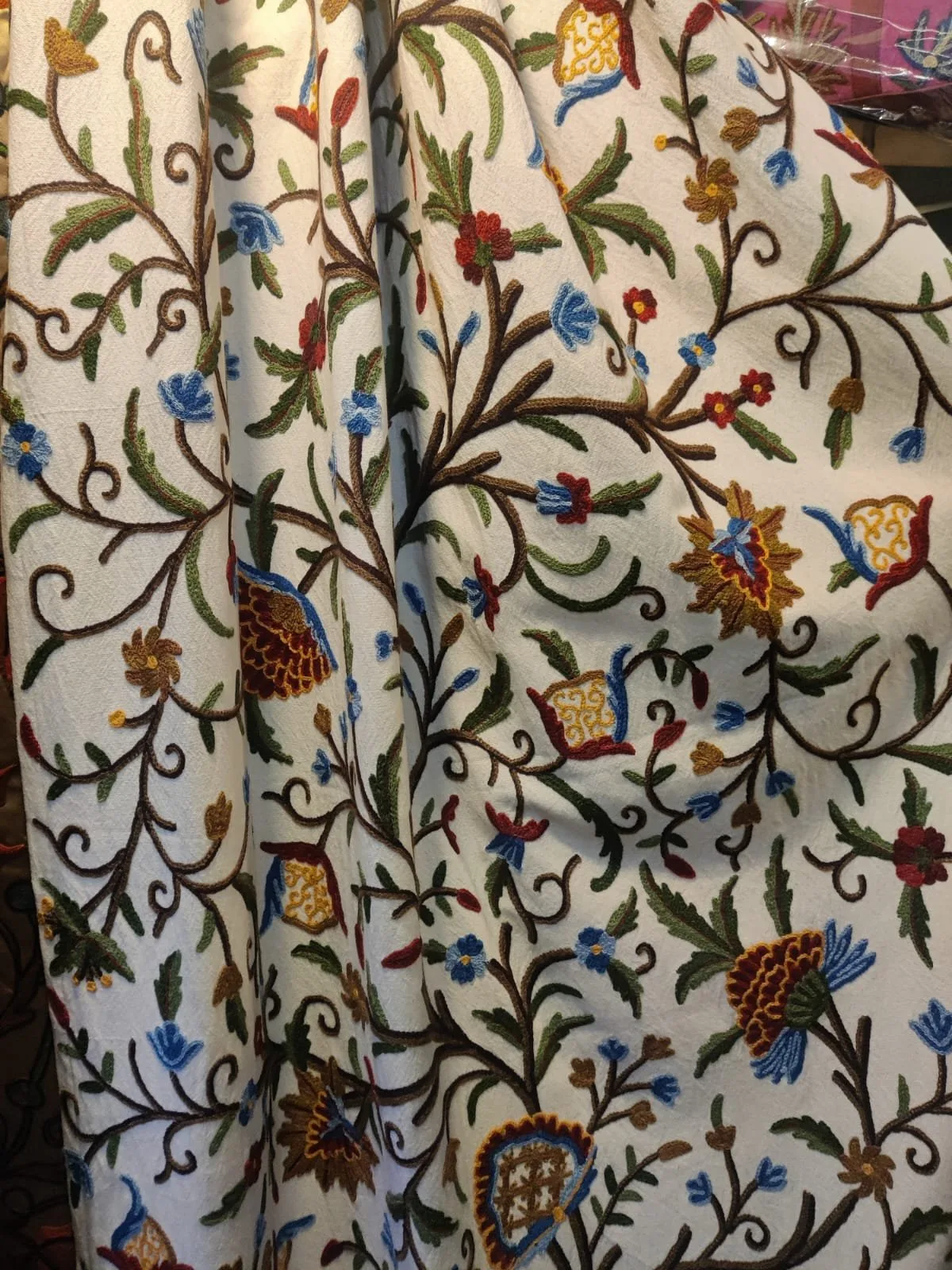 Ari Work Embroidered Crewel Curtains - Image 2