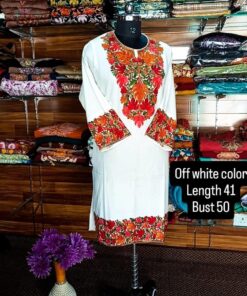 Pure Raffal Wool Designer Pherans with Aari Embroidery(3)