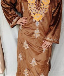Suede Velvet Pheran Sets