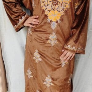Suede Velvet Pheran Sets