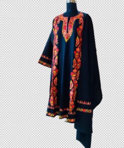 Pure Raffle Wool Pheran with Stole