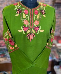 Pure Raffal Designer Pherans with Aari Embroidery