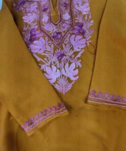 Ari Work Ladies Woollen Pherans in Mustard Colour