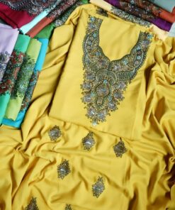 Exquisite Kashmiri Sozni Work Cotton Suits