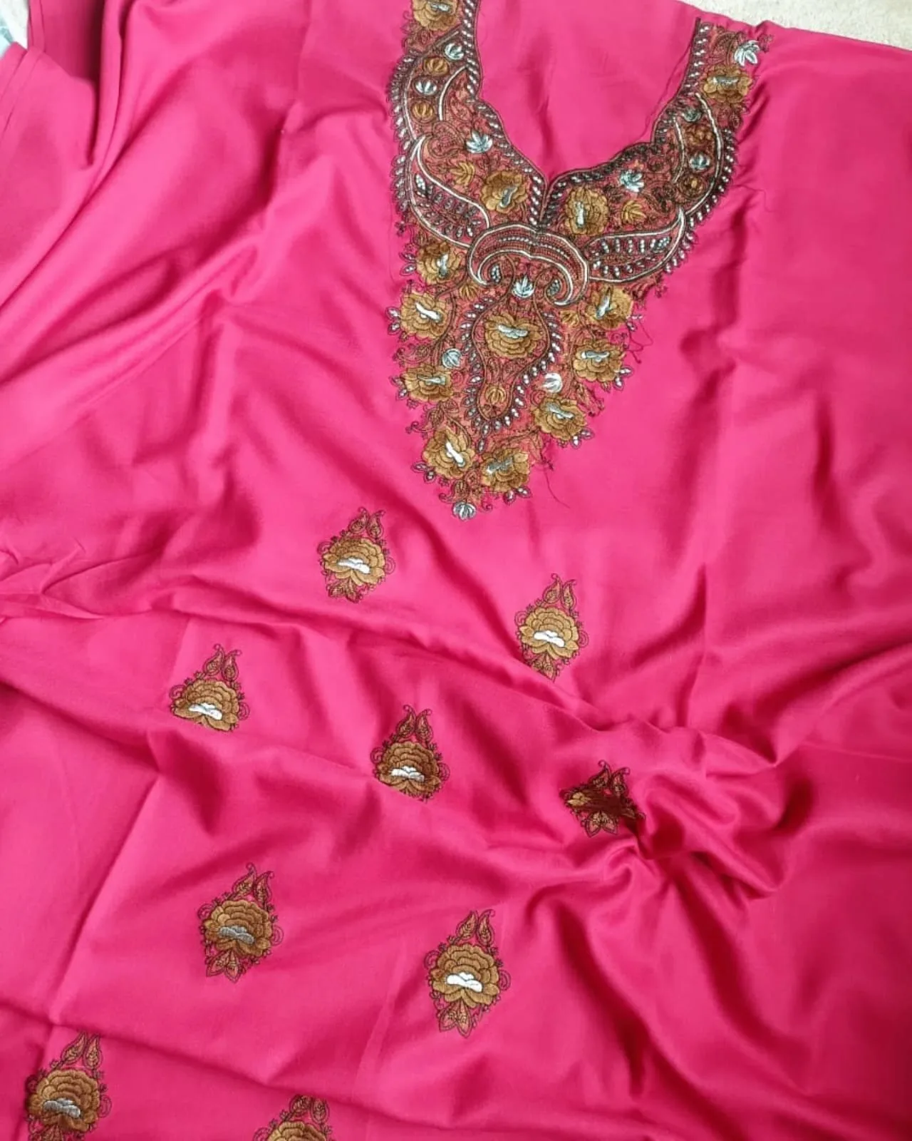 Exquisite Kashmiri Sozni Work Cotton Suits - Image 6