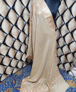 Pure TUSHA Bridal cum Party Wear Shawl Beige Color