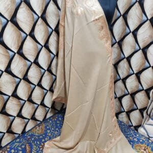 Pure TUSHA Bridal cum Party Wear Shawl Beige Color