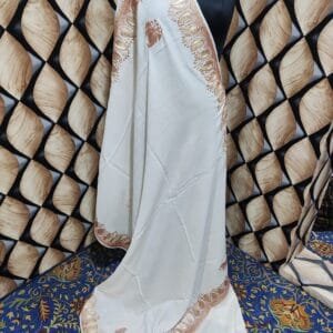 Pure TUSHA Bridal cum Party Wear Shawl Pearl Color