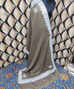 Pure TUSHA Bridal cum Party Wear Shawl Brown Color