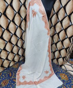 Pure TUSHA Bridal cum Party Wear Shawl White Color