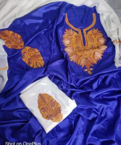 3-Piece Elegant Contrast Paper Silk Tilla Work Suits