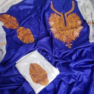 3-Piece Elegant Contrast Paper Silk Tilla Work Suits