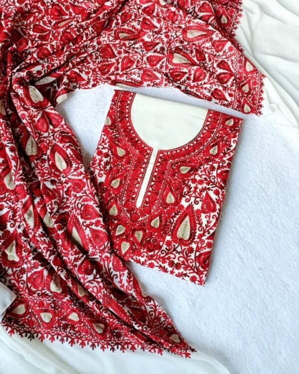 Kashmiri Ariwork Suits in Georgette - Image 3