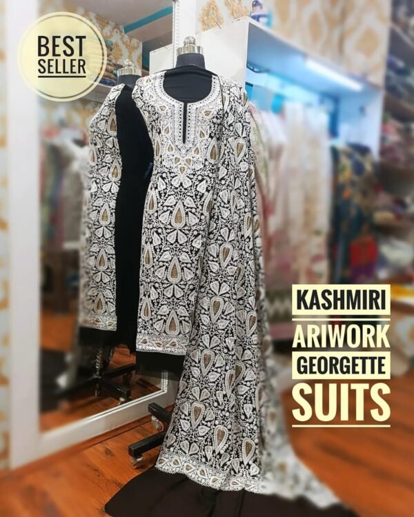 Kashmiri Ariwork Suits in Georgette