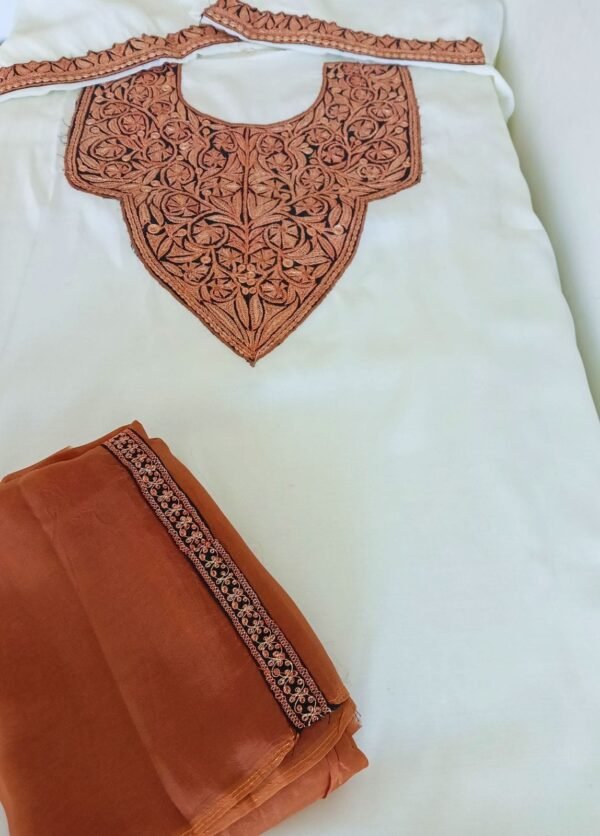 Pure Khosa Silk Suits with Exquisite Tilla Embellishments - Image 8