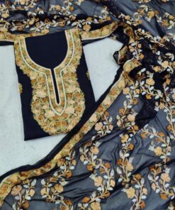 Unstitched-3Pc-Cotton-Suits with Embroidery