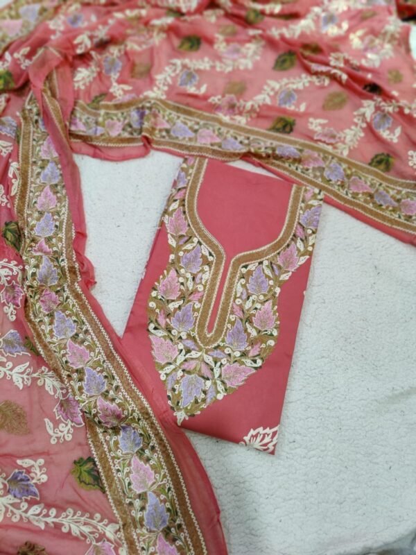 Unstitched-3Pc-Cotton-Suits with Embroidery - Image 12