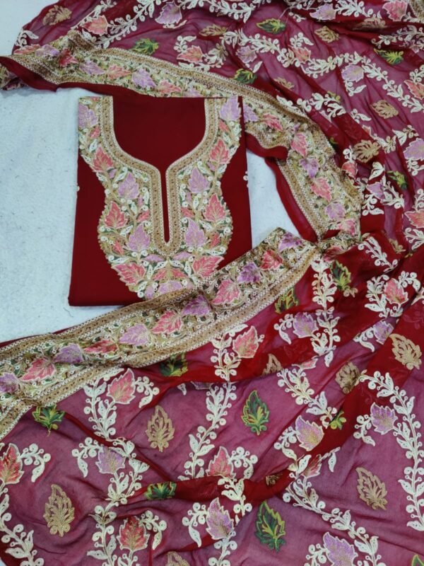 Unstitched-3Pc-Cotton-Suits with Embroidery - Image 5