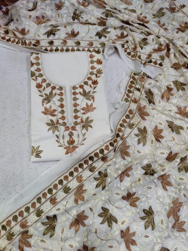 Unstitched-3Pc-Cotton-Suits with Embroidery - Image 3