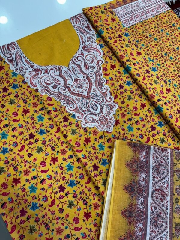 Premium Cotton Suits with Dupatta in Digital Print Kalamkari work - Image 3