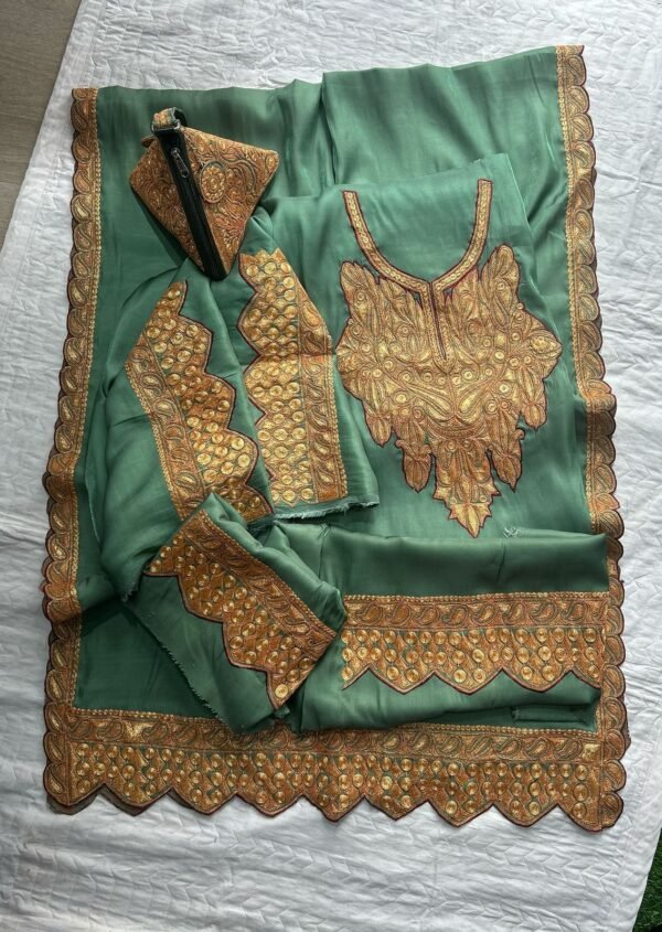 Marisa Silk Bridal Suit with Kashmiri Botta Tilla
