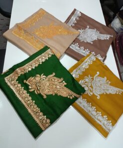 Tilla Work Semi-Pashmina Shawls